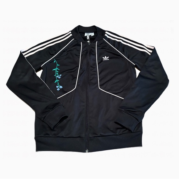 Adidas Black and White Bomber Jacket - Picture 1 of 3
